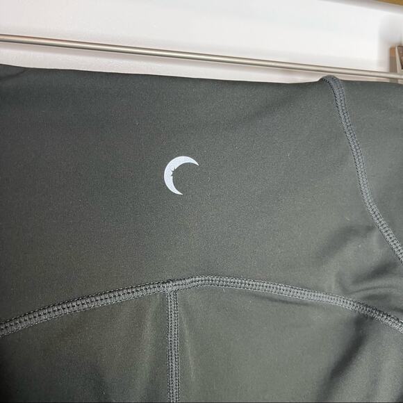 ZYIA Active Dark Olive Mesh Panel Luxe 7/8 Leggings Size Small - Picture 6 of 7